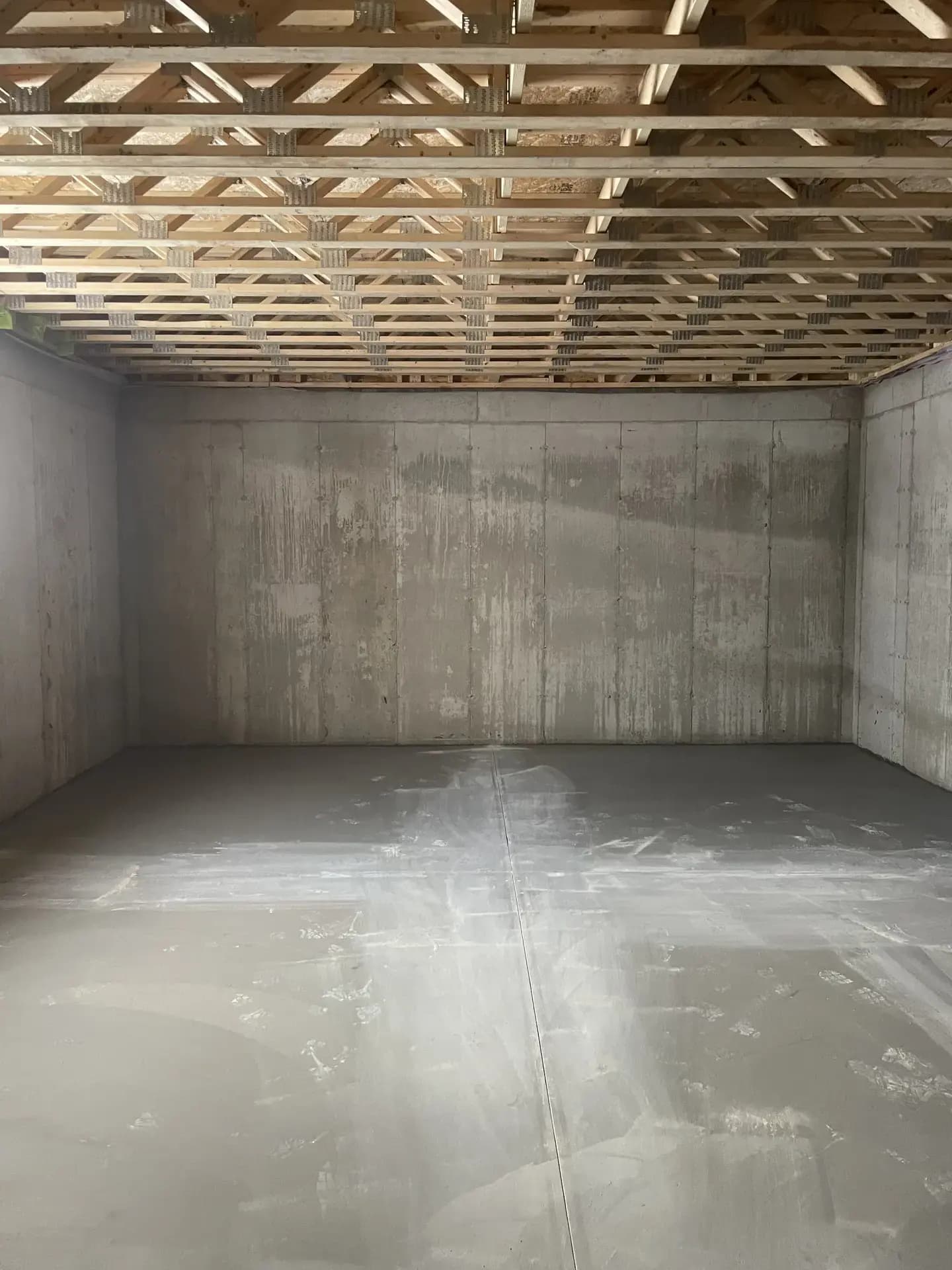 Interior basement walls