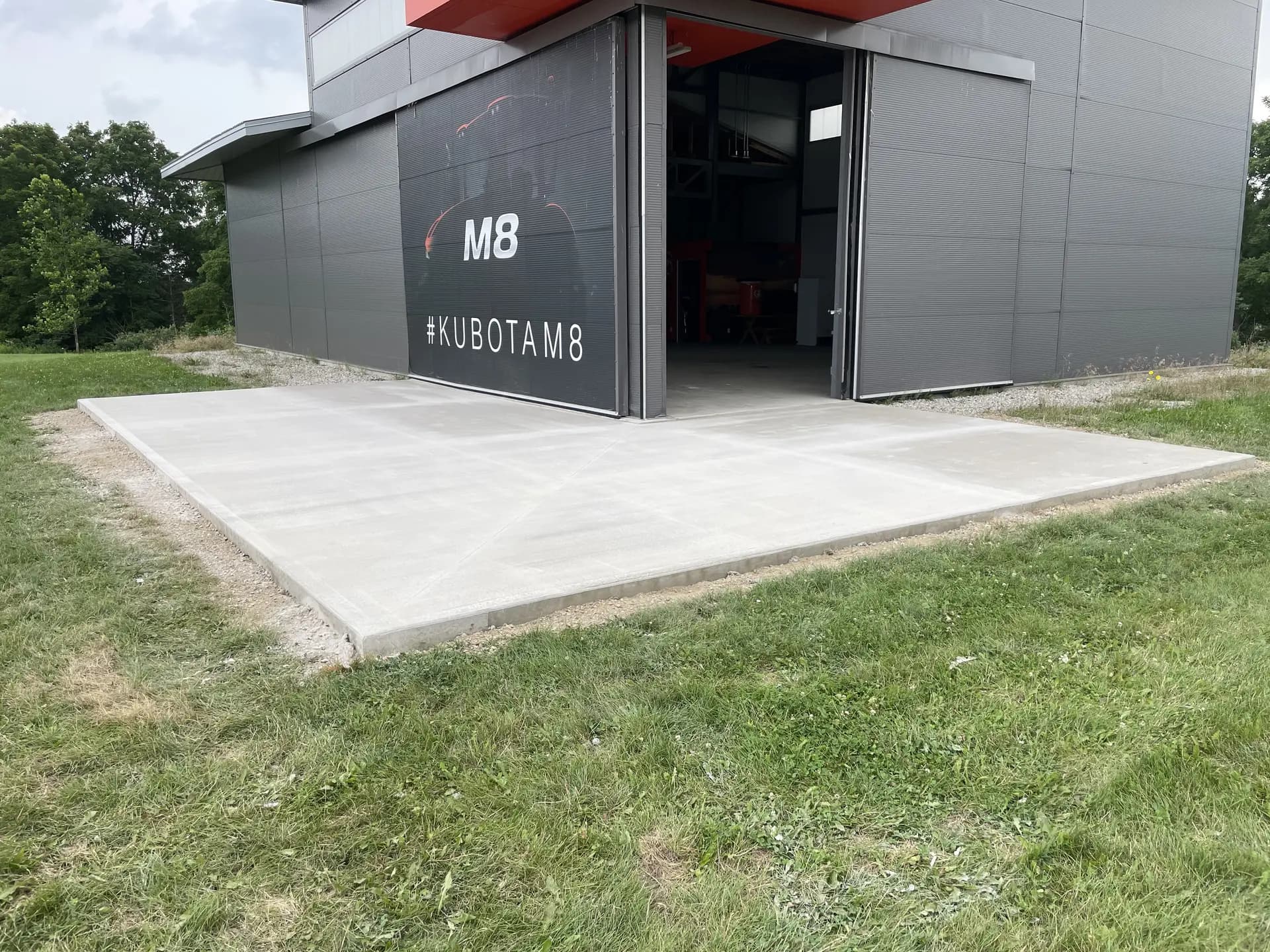 Commercial concrete pad