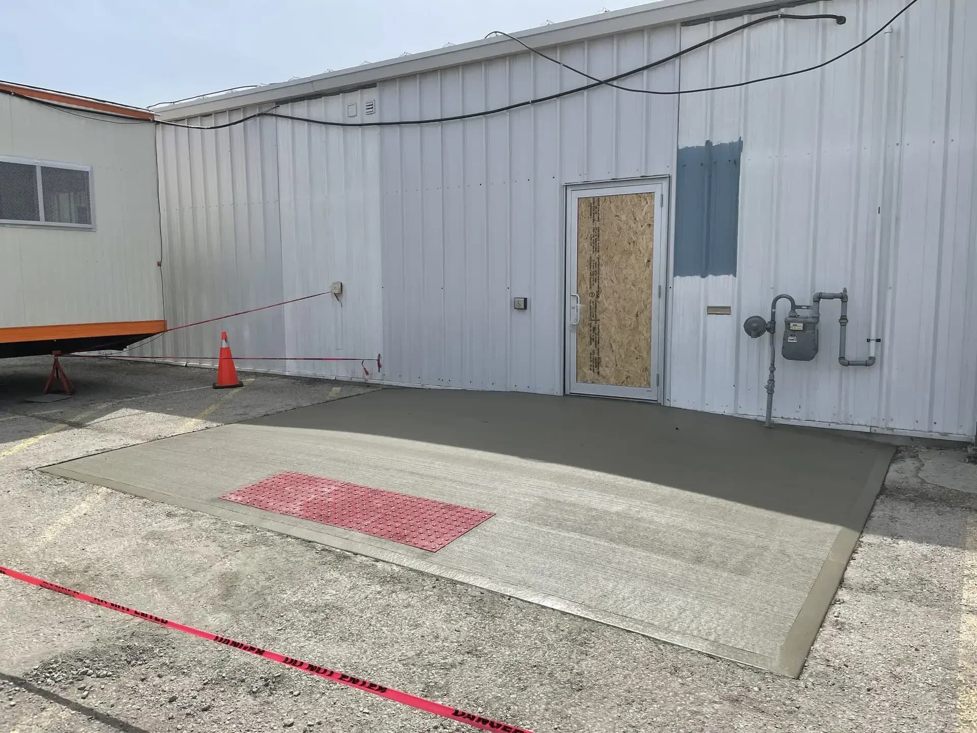 Commercial concrete pad